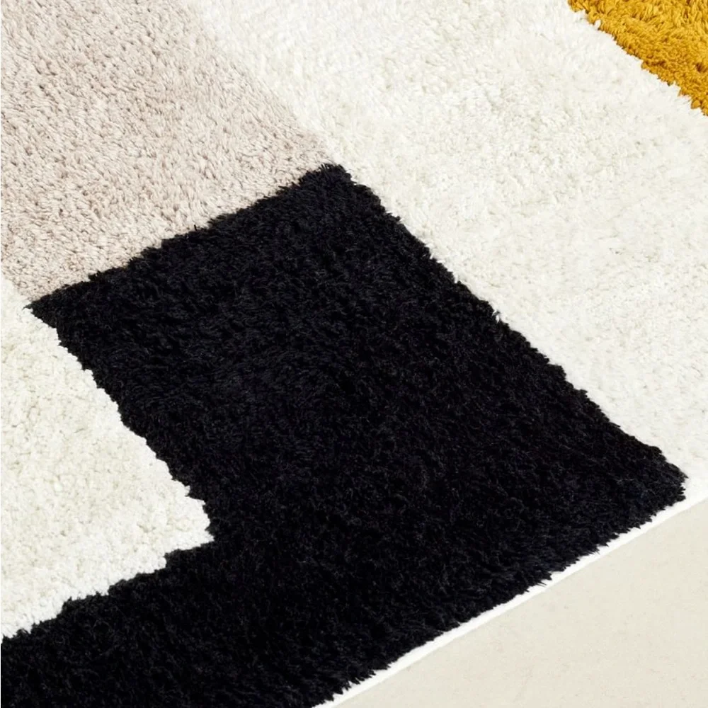 West Elm Sienna Dark Horseradish Colorblock Bath Mat 24